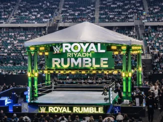 Blick in das WWE Roal Rumble Stadion in Saudi-Arabien