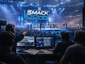 Kreatives WWE Team in der SmackDown Arena