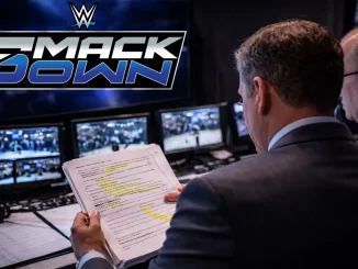 Zwei WWE-Mitarbeiter in der Produktion