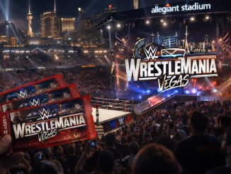 Blick ins Allegiant Stadium bei WrestleMania 42 in Las Vegas mit Tickets
