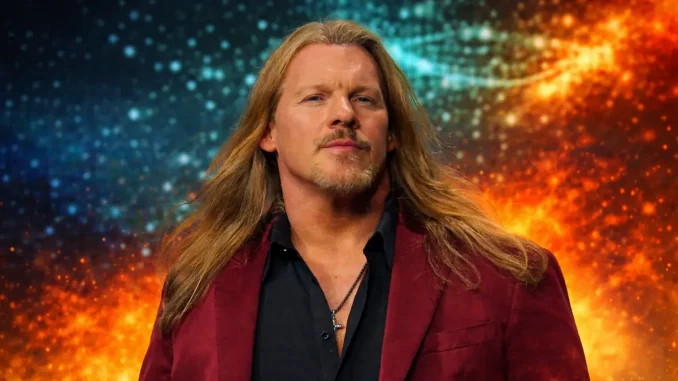 Chris Jericho präsentiert sich im roten Anzug