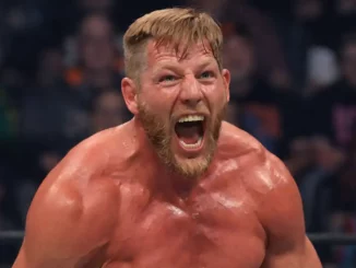 Jake Hager brüllt lautstark im Ring herum