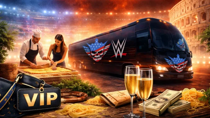 WWE VIP-Erlebnis in Italien und Cody Rhodes Tourbus