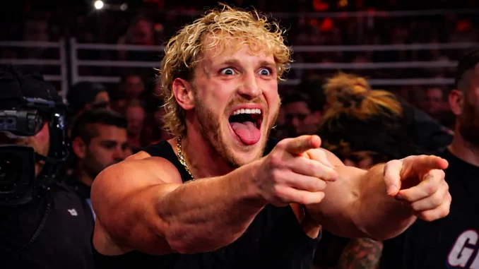 Logan Paul streckt die Finger aus