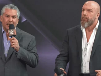 Nick Khan und Triple H gemeinsam auf einer Veranstaltung