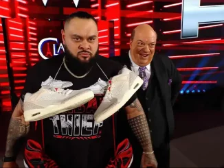 Bronson Reed und Paul Heyman auf der RAW Bühne