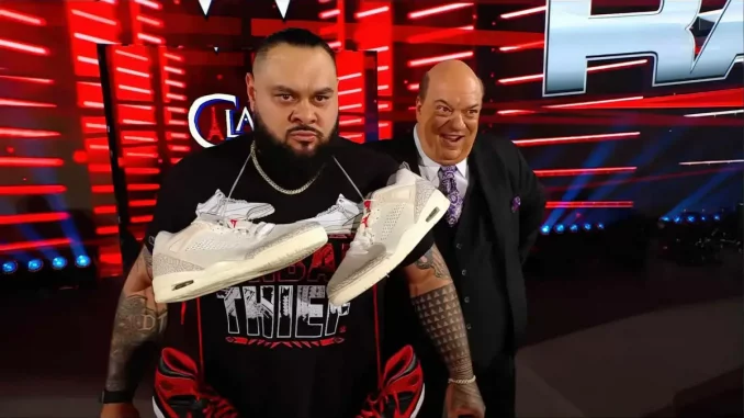 Bronson Reed und Paul Heyman auf der RAW Bühne