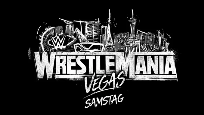 WWE WrestleMania Vegas Logo für Samstag