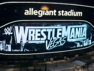 Blick auf das Allegiant Stadium in Las Vegas, wo WrestleMania ausgetragen wird