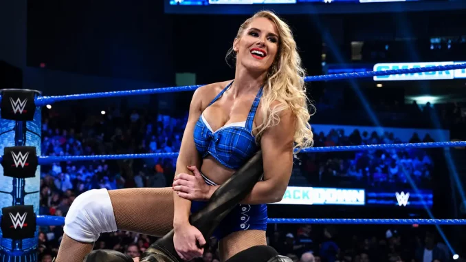 Lacey Evans im Ring während eines Matches