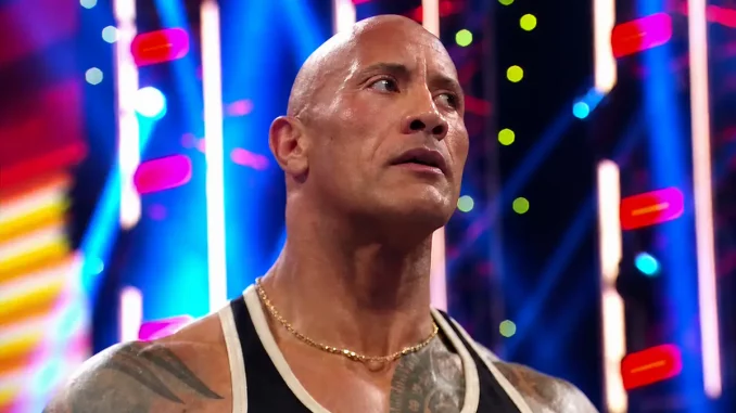 The Rock sieht verunsichert aus