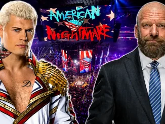 Cody Rhodes und Triple H vor dem WWE Ring