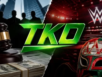 TKO Logo mit WWE Arena und AAA Maske
