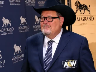 Jim Ross in der MGM Grand Garden Arena in Las Vegas