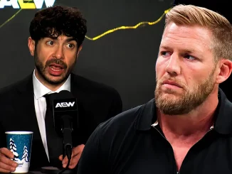 Jake Hager blickt auf Tony Khan