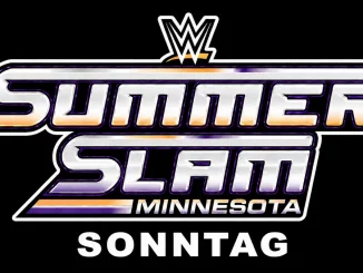 Offizielles WWE SummerSlam 2026 Minnesota Logo für Sonntag