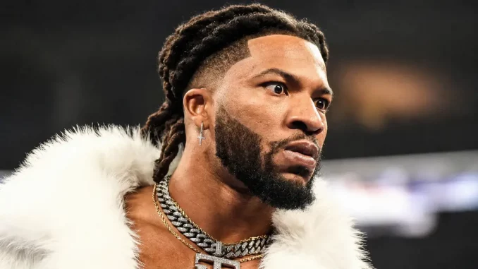 Trick Williams steht sichtlich wütend im Ring