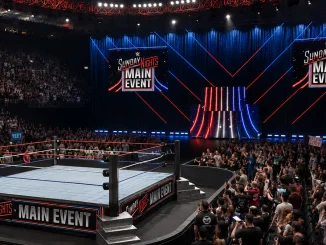 Blick in die WWE Sunday Night’s Main Event Arena mit vielen Fans