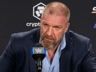 Triple H am WWE Mikrofon in der SummerSlam 2026 Post-Show